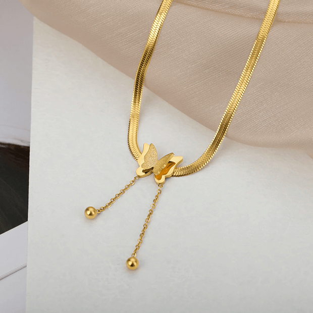 Akesu Necklace, 
Akesu Necklace - 18K Gold Plated,
Necklaces,
5 Seasons,
5 Seasons,
akesu-butterfly-necklace,
_tab1_important-product-details, Best Sellers, Butterfly Collection, Deliverr, Gold, Holiday, Necklaces