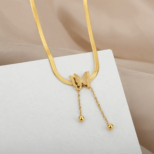 Akesu Necklace, 
Akesu Necklace - 18K Gold Plated,
Necklaces,
5 Seasons,
5 Seasons,
akesu-butterfly-necklace,
_tab1_important-product-details, Best Sellers, Butterfly Collection, Deliverr, Gold, Holiday, Necklaces